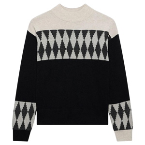 Mint Velvet Neutral Cotton Blend Graphic Jumper